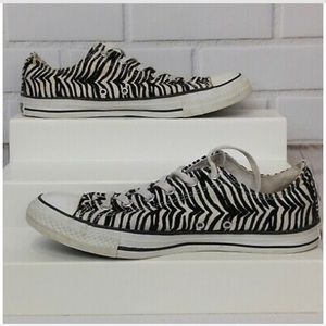 Zebra print converse